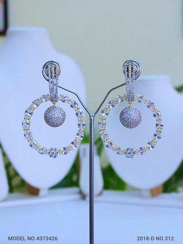 Earrings made of Cubic Zircons