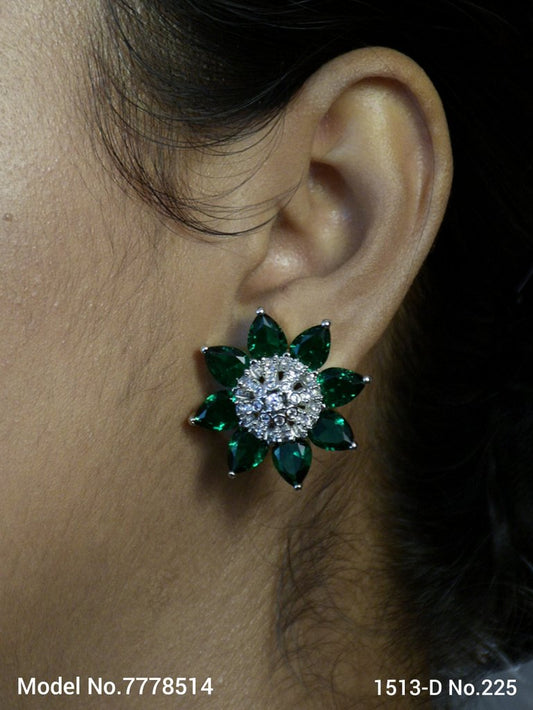 American diamond Earring Indian hand crafted