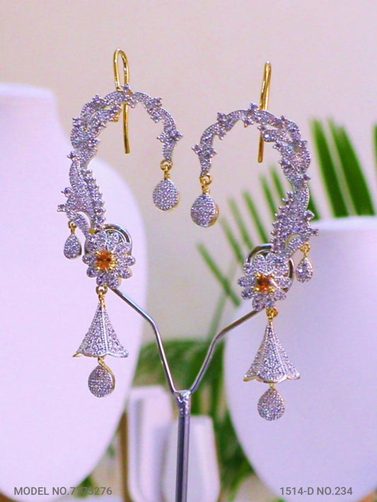 CZ Jhumka Earrings