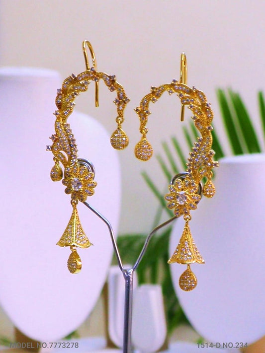 CZ Jhumka Earrings