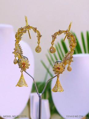 CZ Jhumka Earrings