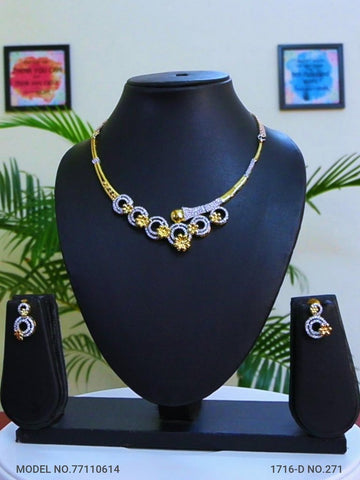 Classic Cz Jewelry Set with Earrings