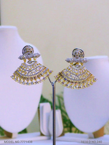 Real Zircon Long Fashion Earrings