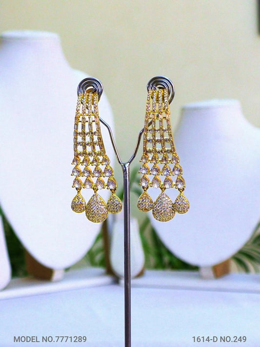 Original Zircon Long Earrings