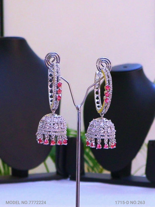 CZ Jhumka Earrings