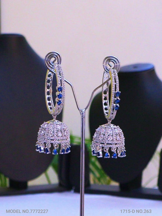 CZ Jhumka Earrings