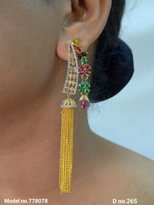 Cz Fashion Earrings | Handcrafted