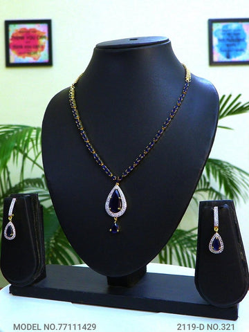 Classic Cz Jewelry Set with Earrings