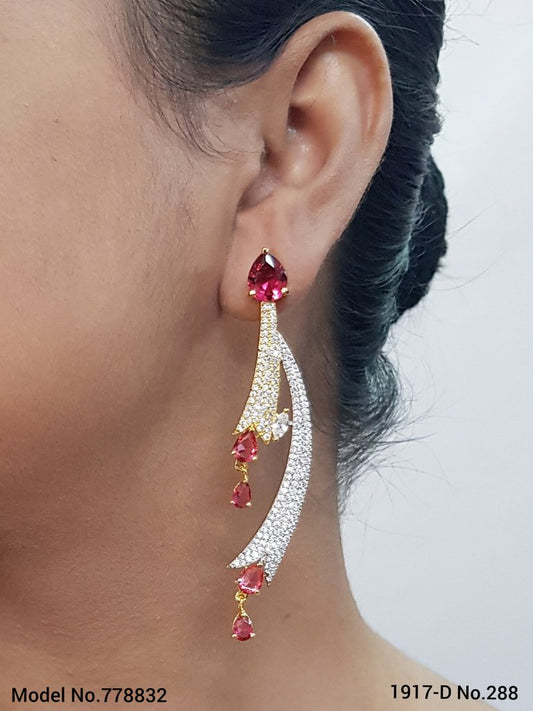 Cz Fashion Earrings | Handcrafted