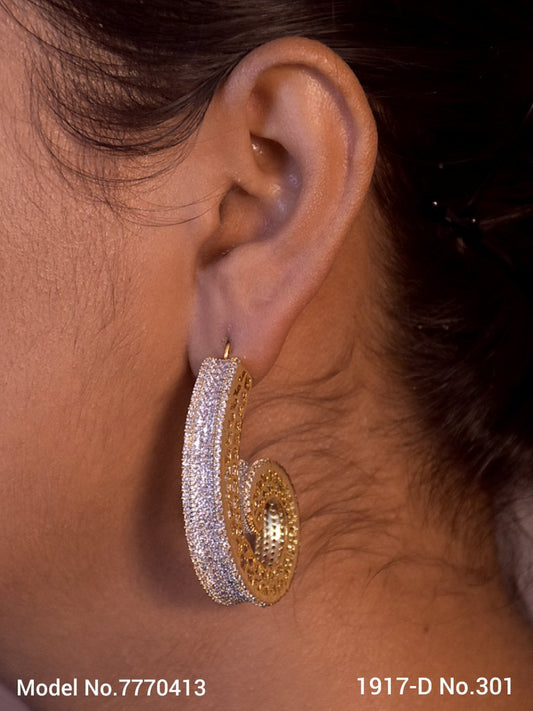 Real Zircon Long Fashion Earrings