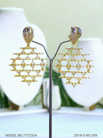 Earrings made of Cubic Zircons