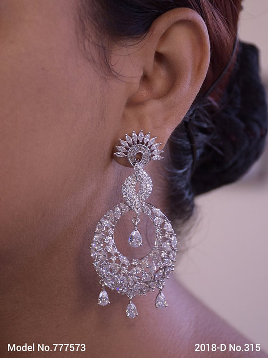 Diamond Replica Long Earrings