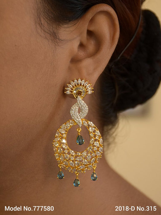 Designer Handmade Cz Earrings