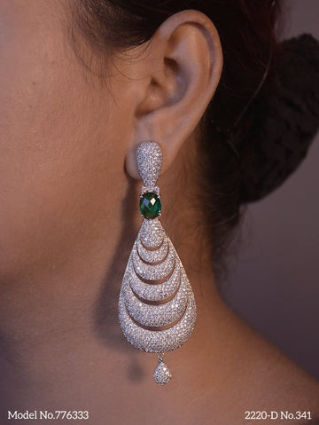 Diamond Replica Long Earrings