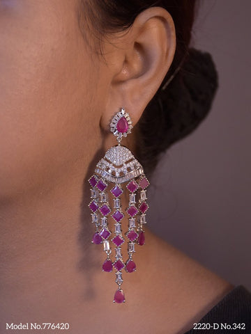 Earrings made of Cubic Zircons