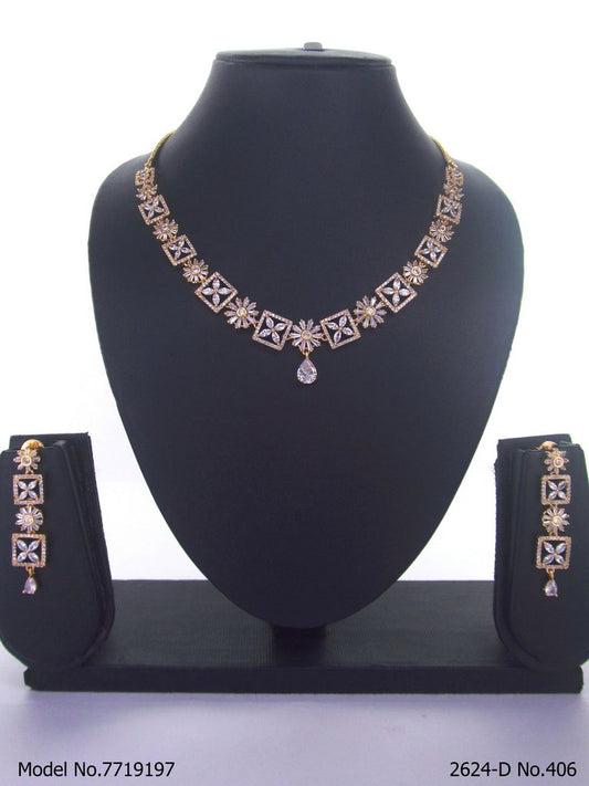 American Diamond Necklace Set | Wonderful Gift Item