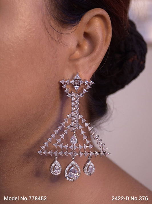 Cz Fashion Earrings | Handcrafted