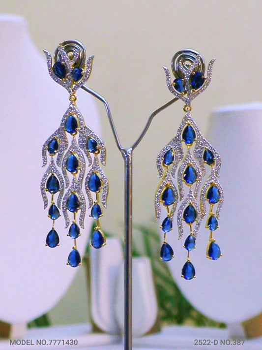 Diamond Replica Long Earrings