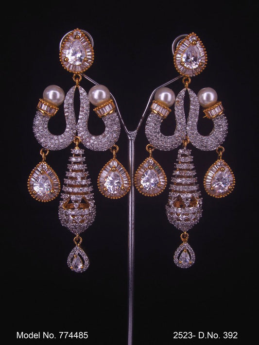 Earrings made of Cubic Zircons