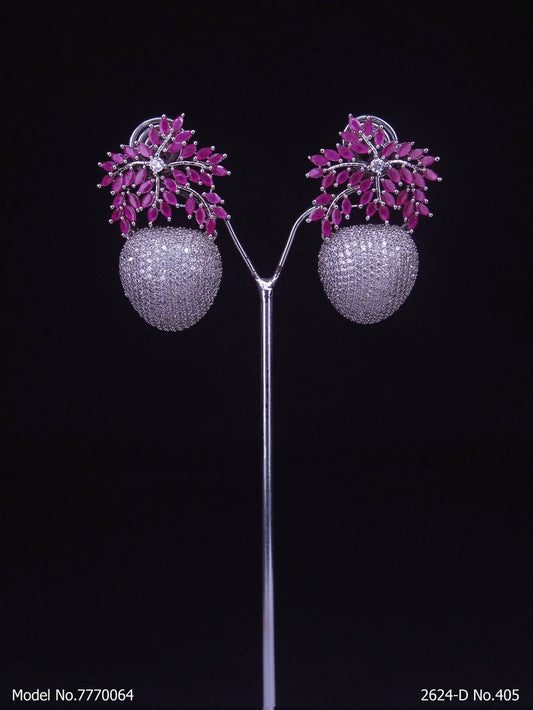 Original Zircon Long Earrings