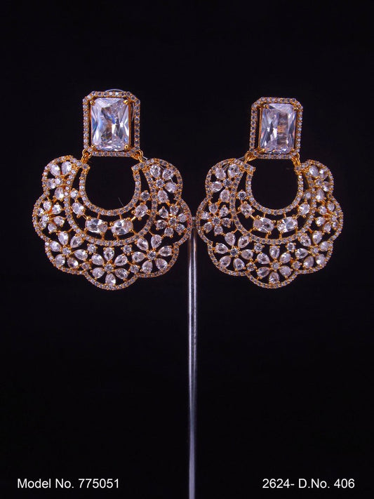 Designer Handmade Cz Earrings