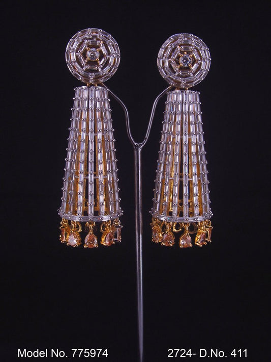 Earrings made of Cubic Zircons