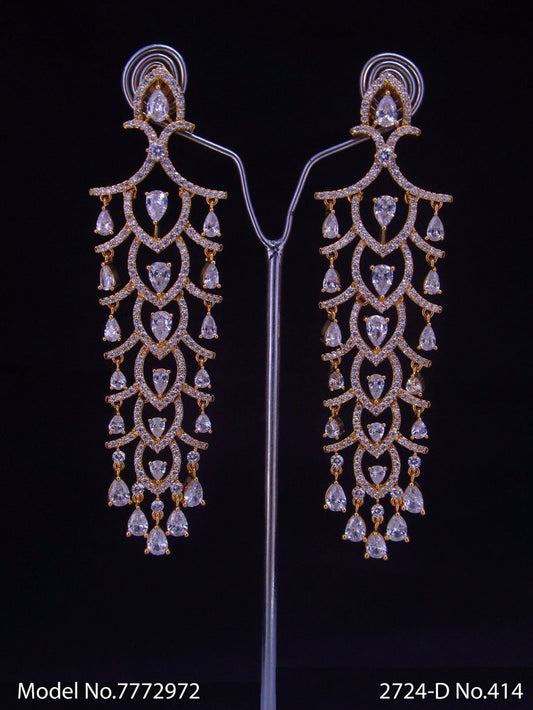 Diamond Replica Long Earrings