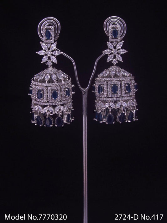 CZ Jhumka Earrings