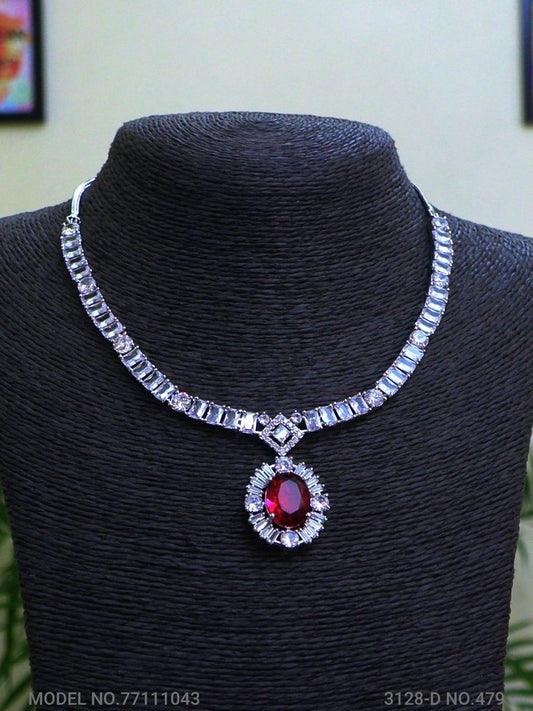 Classic Cz Jewelry Set with Earrings