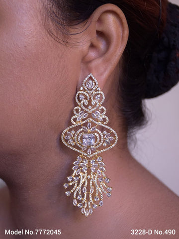 Earrings made of Cubic Zircons