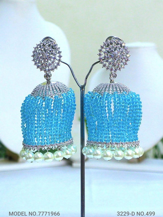 CZ Jhumka Earrings