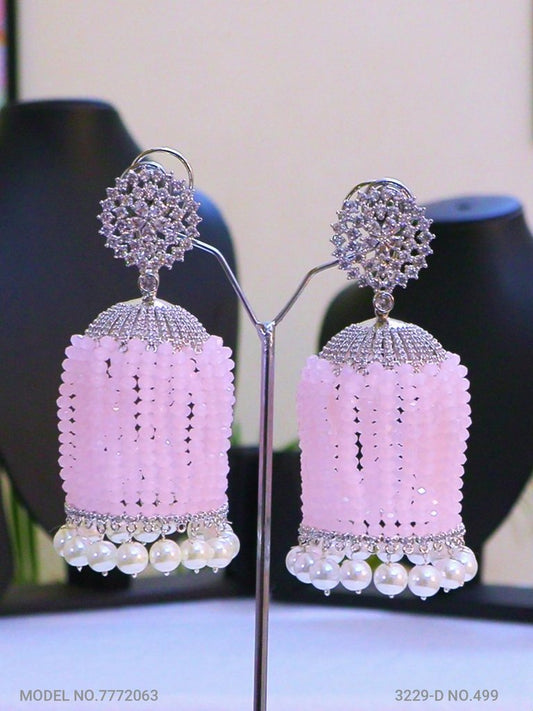 CZ Jhumka Earrings