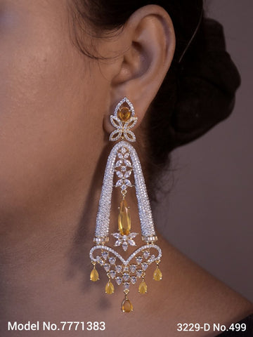 Diamond Replica Long Earrings