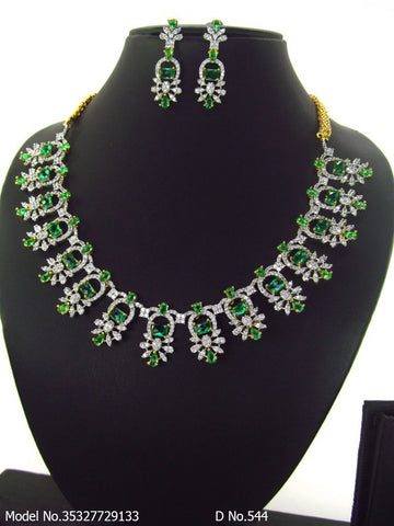 Classic Cz Jewelry Set with Earrings