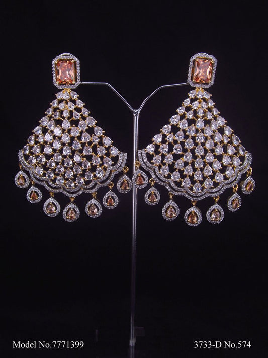 Designer Handmade Cz Earrings