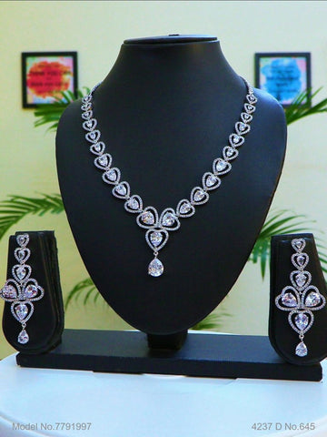 Artificial Diamond Cz Jewelry Set