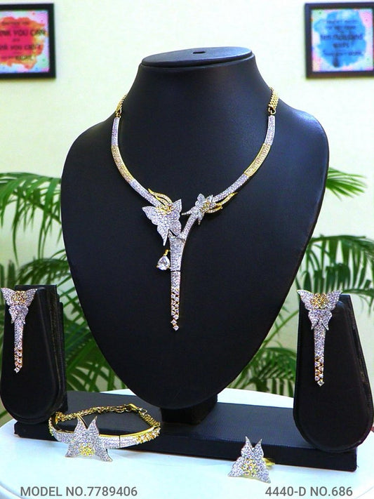 Artificial Diamond Cz Jewelry Set