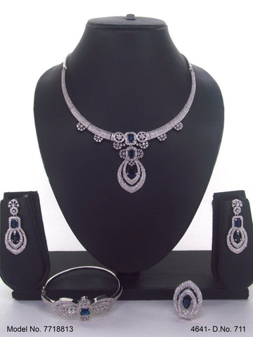 Classic Cz Jewelry Set with Earrings