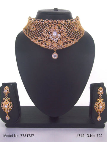 Artificial Diamond Jewelry Set for Brides