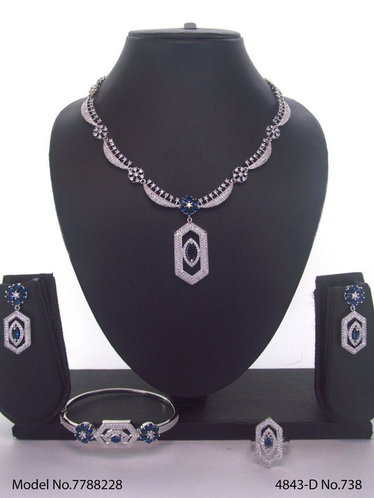 Artificial Diamond Cz Jewelry Set