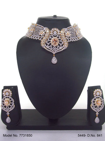 American Diamond Necklace Set