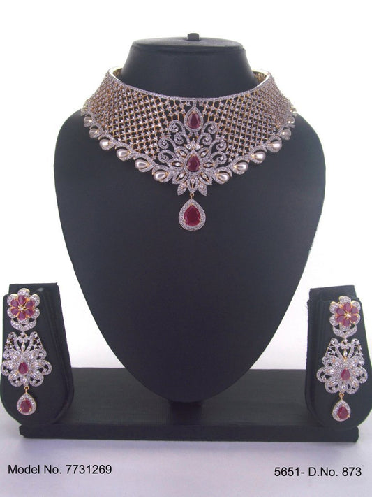 Artificial Diamond Cz Jewelry Set