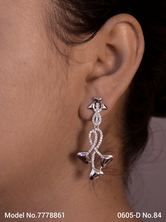 American diamond Earring Indian hand crafted