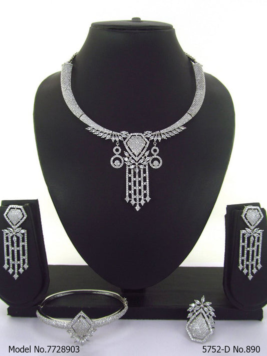 Artificial Diamond Cz Jewelry Set