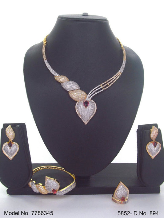 Artificial Diamond Cz Jewelry Set