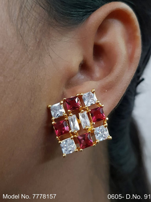 Artificial Jewelry | Earring Tops cubic zircon