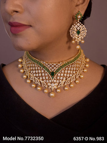 Choker Necklace Set for Weddings