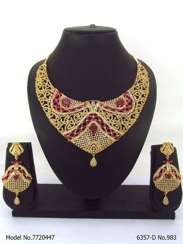 Artificial Diamond Cz Jewelry Set