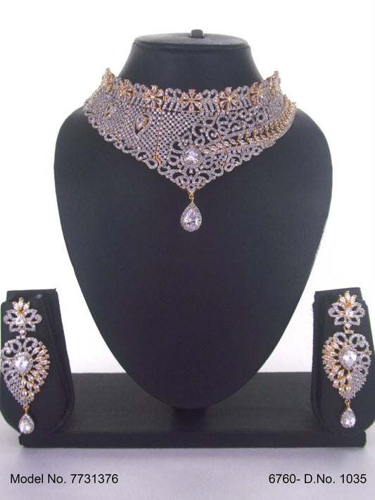 Choker Necklace Set for Weddings