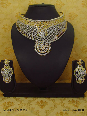 American Diamond Necklace Set